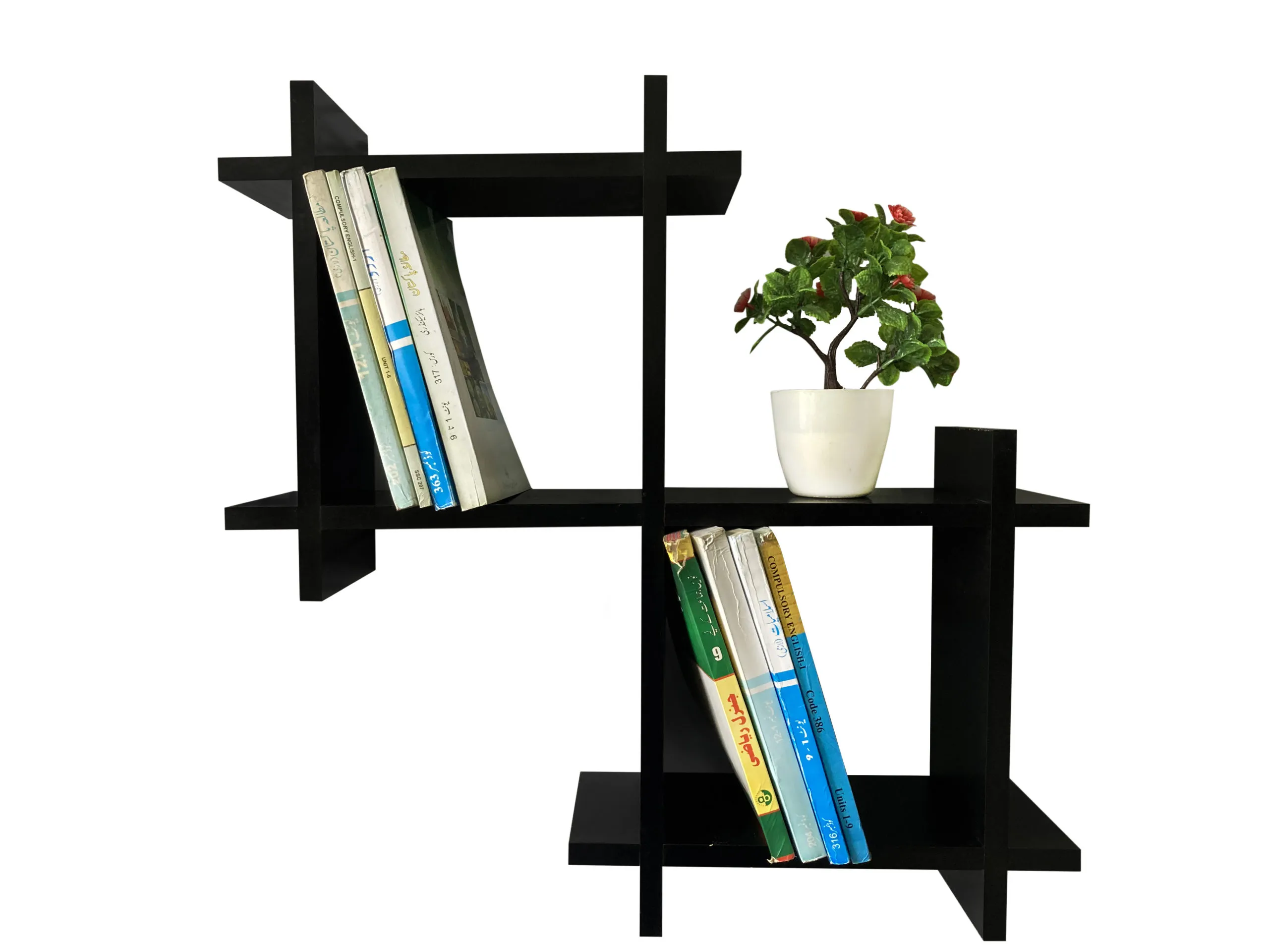 Cross Square Book Shelf (WS0119) - Image 2