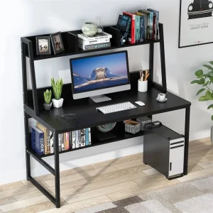 Modern Wooden Computer Desk Metal Frame Tables (WS0148)