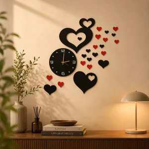 Heart Shapes Wall Clock (WC0156)
