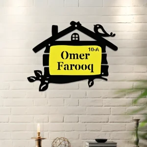 Acrylic Home Name Plate (NP0101)