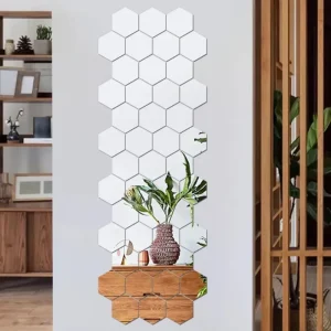 Acrylic Mirror Hexagon Wall Art (WA0015)