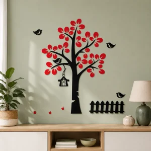 Tree with Sparrow Wallart (WA0019)