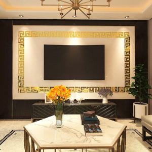 Acrylic Border Mirror Decor (WA0024)