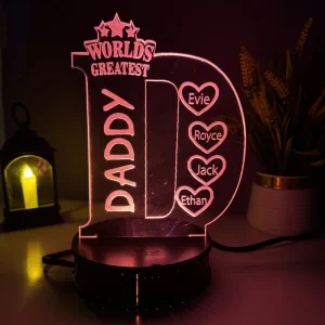 Personalized Father Day 3D Illusion Lamp (IL0142)