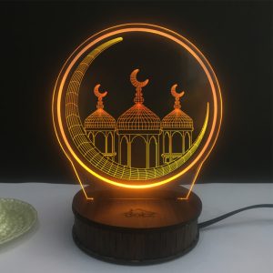 Eid Mubarak, Chand Mubarak 3D Illusion Lamp (IL0129)
