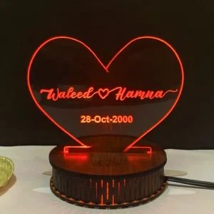 Acrylic Name 3D illusion Lamp (IL0124)