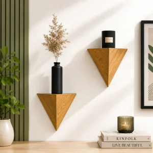Wall Floating Shelf, Handmade Shelf, Geometric Shelf, Modern Shelf (WA0163)