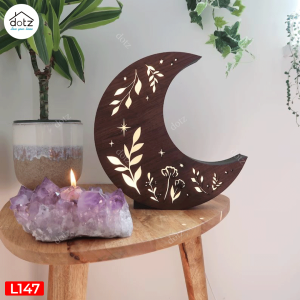 Coppermoon Moon lamp, Moon Night Light, Botanical Lamp, Moon Gift (IL0147)