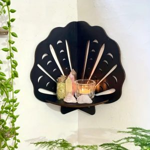 Crystal Shell Corner Wall Shelf (WA0173)