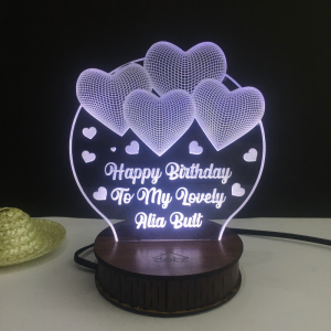 Customized 3d Illusion Lamp Romantic Gift (IL0112)