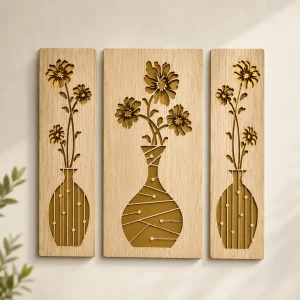 3 Piece Unique Wooden Art (WA0148)