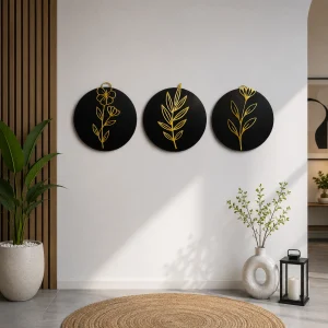Round Shape Floral Wall Art (WA0112)