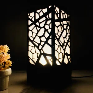Wooden Side Table Lamp (IL0154)