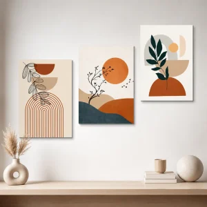 3 Pcs Abstract wall art Photo tiles