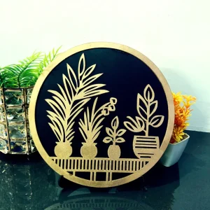 3D Flower Pot Wall Art With Table Stand (WA0137)