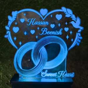 Customized Engagement Ring Lamp (IL0164)