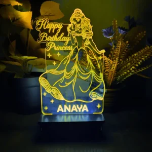 Customized Cinderella Name Lamp(IL0165)