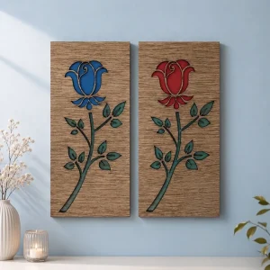 3D Rose wood Multi-Layered Wall Art (WA0153)