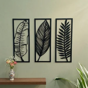 3Pcs Leaf Frame Wall Art