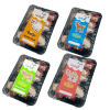 12 Rectangle Tags with 12 Trays