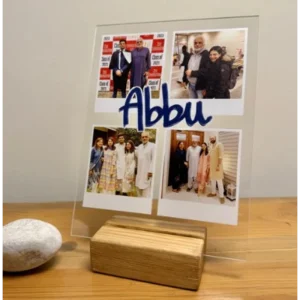 Fathers day Acrylic stand with Picture Collage