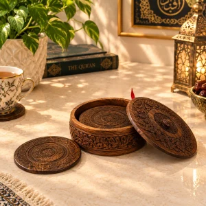 Tea Mat Wooden- Carving