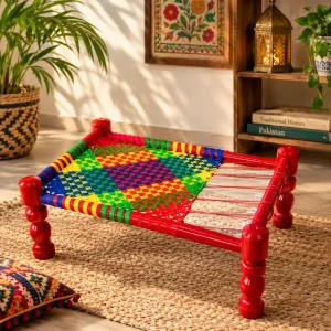 Hand Made Wooden Charpai