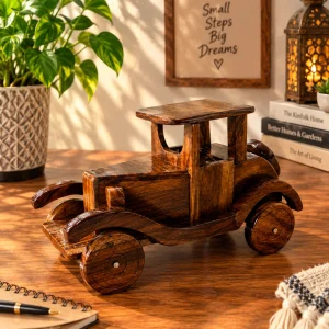 Hand Made Wooden Jeep Model
