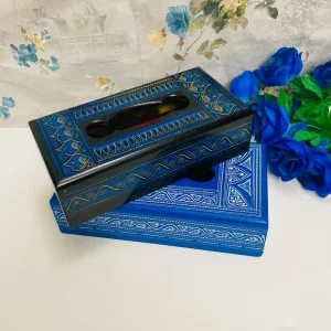 Wooden Tissue Box Naqshi