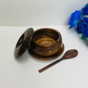 Wooden Sugar Pot