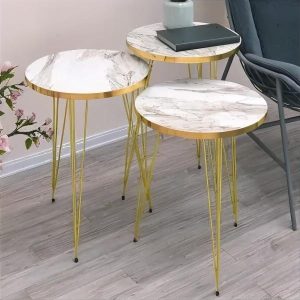 Round Nesting Table Set