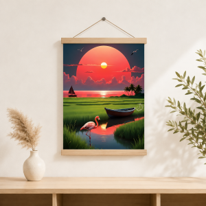 Crimson Horizon Art