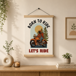Canvas Printing Hangings With Solid Wood