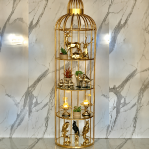 Birdcage-Inspired Shelf – 4 Layer