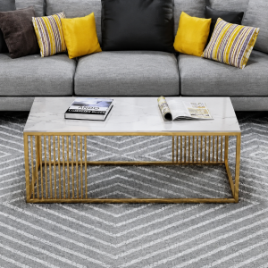 Modern gold frames coffee table