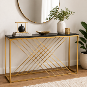 X Shape TV Console Table