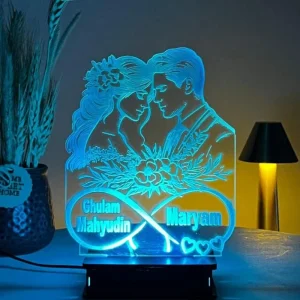 Boy Girl Couple Wedding  Lamp