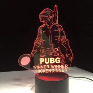 PUBG winner 3D Illusion  lamp