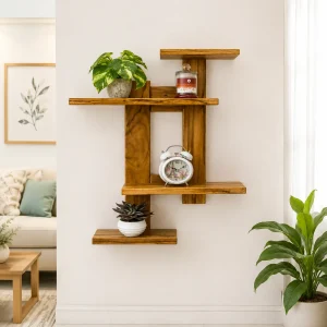 4 Layered Wooden Shelf
