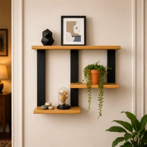 3 Layered Wooden Shelf