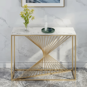 Curve Shape TV Console Table