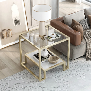 Minimalist Design Living Room Golden End Table