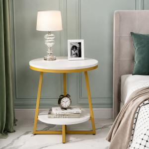 2 Tier Round Side Table