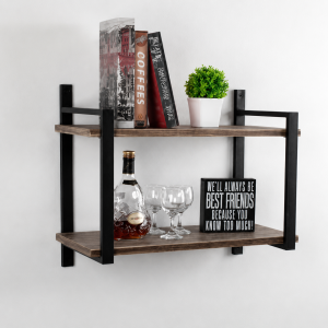 Wall Mounted Weven Pipe Shelf
