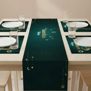 Ramadan Kareem Table Runner - Green