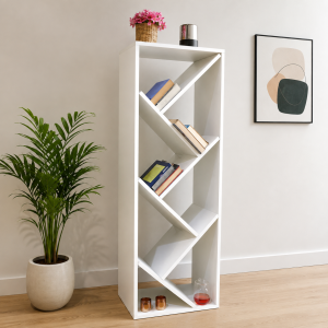 Zig Zag wooden Book Shelf