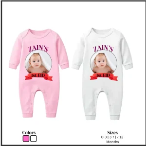 Customized 1st Eid Romper with Picture and Name