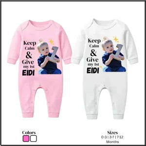 Keep Calm Eidi Romper with Picture