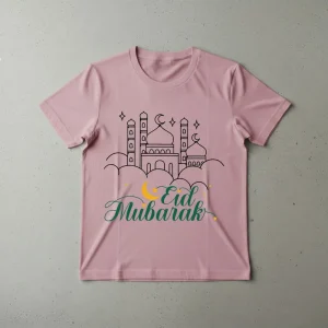 Eid Mubarak T SHIRT Mosque Design
