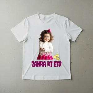 Customized Picture  with Name Eid Shirt